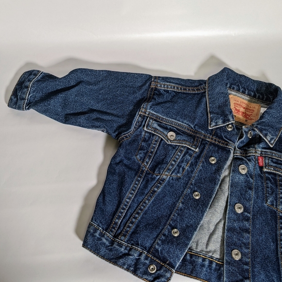 Levi's Jeans Jacket Boys Girls 2T Denim - Picture 8 of 8